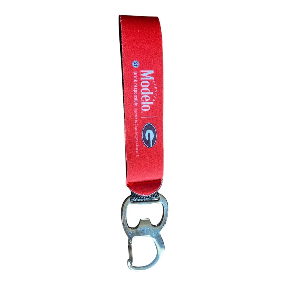 NCAA Georgia Bulldogs and MODELO Wristlet Carabiner w/Key Ring